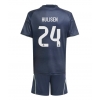 Real Madrid Dean Huijsen #24 Bortedraktsett Barn 2025-26 Kortermet (+ Korte bukser) Real Madrid Dean Huijsen #24 Bortedraktsett Barn 2025-26 Kortermet (+ Korte bukser)